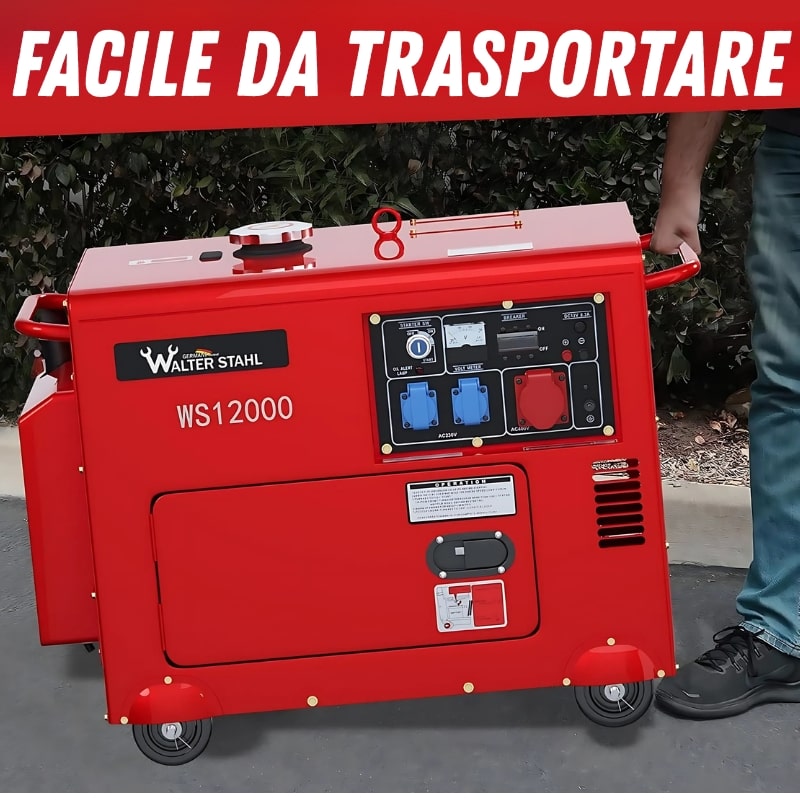 Generatore di Corrente Diesel H-10.000W 9000w 9Kw Silenzioso