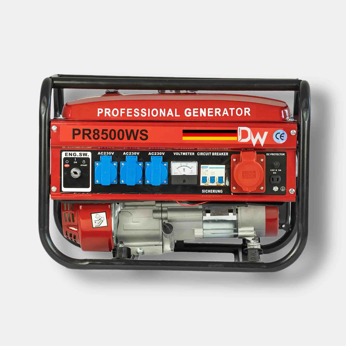 Generatore di Corrente H-8500W (220/380v) Con Chiave